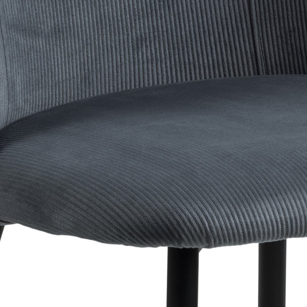 Krzesło Ines szare sztruks - ACTONA